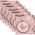 thumbnail image 6 of GZHJMY Cute Pig Cloth Napkins Set of 4, Reusable Washable Oversized Table Napkins for Family Wedding Dinner Party Home Decor, 20 Inch Decorative Washcloths, 6 of 7