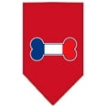 thumbnail image 5 of Pet and Dog Bandana Screen Printed, "Bone Shaped France Flag", 5 of 10