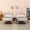 Pink, variant on VECELO 2-Piece Twin Size Metal Platform Bed Frame Mattress Foundation with Arched Design Headboard and Footboard, No Box Spring Needed, Easy Assembly, White