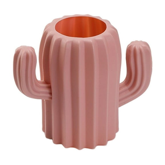 SLYNSHome Unbreakable Vase for Flowers,Cactus Shaped Plastic Vase for Home Decor,Living Room,Table - Pink
