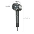 thumbnail image 3 of Fiudx Secador de Pelo de Alta Potencia, Tecnología Iónica, Secado Rápido, Bajo Nivel de Ruido, Control Inteligente de Temperatura, Diseño Portátil, Ideal para Viajes, Incluye Cepillo, Tamaño 23,97 X, 3 of 6