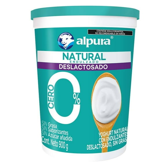 Yoghurt Alpura natural 0% azúcar añadida 900 g