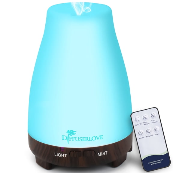 1 Humidifiers For Bedroom, Essential Oil Diffuser, 7-Color Lighting, Automatic Shut-Off, Home Aromatherapy, Suitable For Bedrooms And Offices