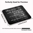 thumbnail image 2 of Whatever You Do Work at It with All Your Heart Colossians 3-23 Mouse Pad, Christian Bible Verse Scripture Quote Rustic Black Wood Grain Mouse Pads, 2 of 6