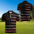 thumbnail image 5 of Uorisanigo American Flag Couples' Outfits His and Hers Clothing Mens Golf Shirts Blouse Short Sleeve Sports Tops and Womens Golf Shirts Quick-Dry Workout Tank Tops Size S, 5 of 8