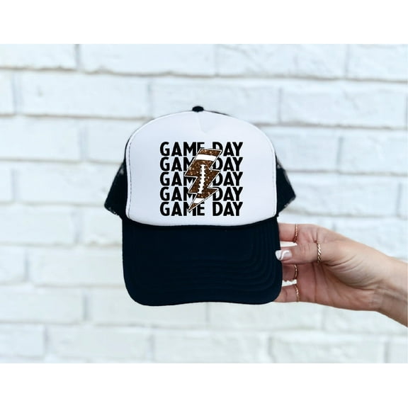 Game Day Black & White Unisex Otto Trucker Hat