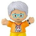 thumbnail image 4 of Fisher-Price Replacement Part for Collectible Little People Dollhouse Schoolhouse Playground Playset JCW82 - Replacement White Haired Grandma Teacher Figure Wearing Glasses, 4 of 5