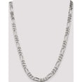 thumbnail image 5 of Sterling Silver 8mm Figaro Chain (24 X 8) Made In Italy qfg220-24, 5 of 5