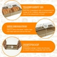 thumbnail image 6 of 50Pcs Paper Dessert Boxes Set with Clear Lids Oil Proof Charcuterie Boxes Leak Proof Cake Storage Box for Sandwiches Cakes Pastries, 6 of 11