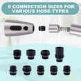 thumbnail image 5 of Wowow Kitchen Faucet Head Replacement Brushed Nickel, 3 Function Pull Out Spray Nozzle with 9 Adapters for Kitchen Sink Faucet，US Standard for Moen Kohler Delta Faucets G1/2 Male Connector, 5 of 6