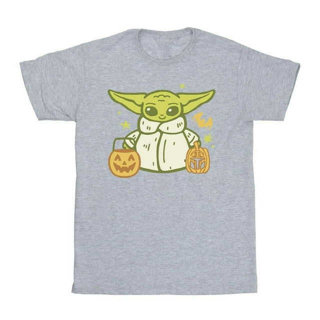 Star Wars: The Mandalorian Mens Trick Or Treat Grogu T-Shirt