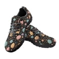 thumbnail image 3 of COEQINE Women Sneakers Running Walking Shoes Black Sole Fashion Tennis Shoes for Travel Mesh Breathable Trainers Easter Day Footwear, Easter Egg Floral Black, 3 of 7