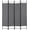 Grey, variant on FDW 4 Panel Room Divider 6 ft Steel for Home Office Bedroom, Black