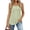 #01Light Green, variant on Women's Sleeveless A Line Tank Top Button Decor Pleated Crew Neck Loose Fit Flowy Summer Tops Slimming Casual Daily Outfit Shirts Vermilion 3XL