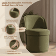 thumbnail image 4 of AFO 360° Swivel Accent Chair Set of 2,Modern Upholstered Barrel Chair with Hidden Storage for Living Room Bedroom,Green, 4 of 6