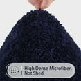 thumbnail image 6 of Homore Bathroom Rugs Sets, Luxury Bath Mat Set Anti-Slip Bath Rug and U-Shaped Toilet Mat Navy Blue, 6 of 7