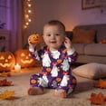 thumbnail image 4 of Family Matching Halloween Pajamas Set Cute Ghost Print Long-Sleeved Tops Trousers Sleepwear Outfits Holiday Sleepwear PJs, 4 of 6