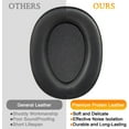 thumbnail image 3 of SOULWIT Replacement Earpads Cushions for Sony WH-H900N (h.Ear on 2 Wireless) & MDR 100ABN (h.Ear on Wireless) Noise Canceling Over-Ear Headphones, Ear Pads with Noise Isolation Foam - Black, 3 of 6