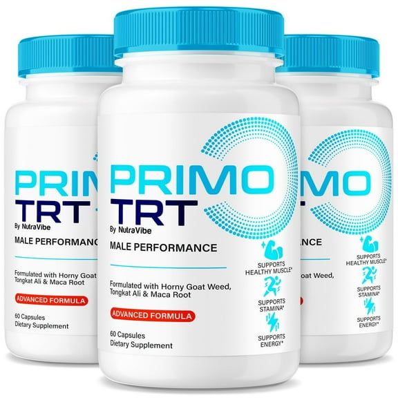(3 Pack) Primo TRT Pills – PrimoTRT ME Support Formula with a Clean, Natural Blend | Just 2 Easy-to-Swallow Capsules for Daily Wellness (180 Capsules)