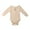 Beige, variant on Emy Dola Baby Boy girls Ribbed Bodysuit Long Sleeve Solid Romper Newborn One Piece Outfits Unisex Ribbed Clothes