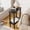 Black-2 Tier Shelf, variant on Narrow Side Table, Small End Table with Storage Shelf, 2-Tier Small Coffee Tables for Living Room, Bedroom, Narrow Spaces (White)