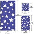 thumbnail image 3 of SKYSONIC 3 Pack Towel Star Design Cotton Bath Towel Set (1 Bath Towel, 1 Hand Towel, 1 Washcloth) for Bathroom, Super Soft and Quick Dry Towels, 3 of 7