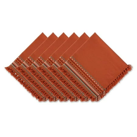 

Sedona Sunset Hacienda Stripe Fringed Napkin - Set of 6