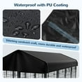 thumbnail image 7 of Outdoor Dog Kennel Cover 8'x4', DOMIPET Waterproof UV-Resistant Cover, Top Cover for Multiple Brands of Dog Kennels, 7 of 7