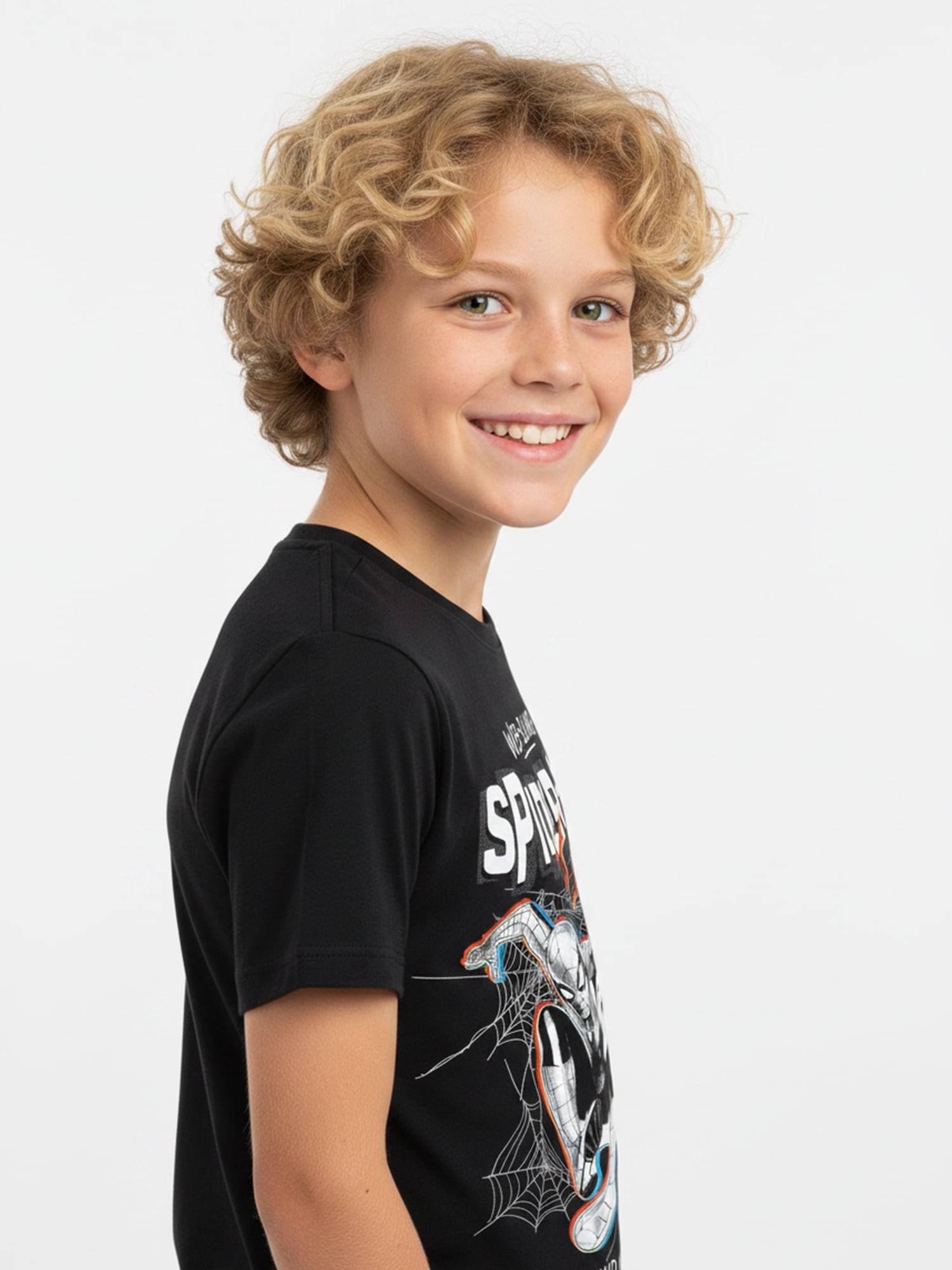 Marvel Spider-Man Boys' Graphic Tee with Short Sleeves, Webslinger, Sizes 4-18