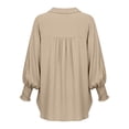 thumbnail image 4 of Enjoytime Button Down Shirts for Women Collared Pleated Cuffs Long Sleeve Tops Dressy Business Casual Work Blouses, 4 of 7