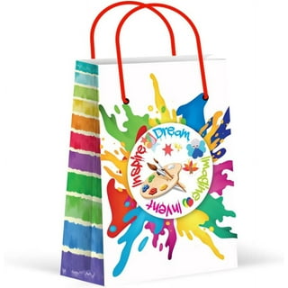 Zhanmai Paint Party Favors Kids Toddler Art Party Painting Canvas  Watercolor Paints Art Painting Straws Keychain Temporary Tattoo Tote Bags  Set for