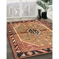 thumbnail image 3 of Ahgly Company Machine Washable Indoor Square Traditional Dark Sienna Brown Area Rugs, 8' Square, 3 of 7