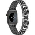thumbnail image 3 of REQO Bing Bands Compatible with Apple Watch Band 38mm 40mm 41mm 42mm 44mm 45mm 46mm 49mm, Jewelry Replacement Strap for iWatch Series Ultra 2 10/9/8/7/6/5/4/3/2/1/SE Ultra, 3 of 6