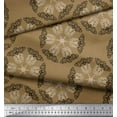 thumbnail image 3 of Soimoi polyester Crepe Fabric Damask Ethnic Print Fabric by the Yard 52 Inch Wide, 3 of 3