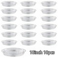 thumbnail image 1 of 10pcs Garden Plant Saucer Drip Tray Round Pot Base Clear Snack Container PET, 1 of 11