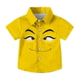 thumbnail image 4 of Piuwrlz 5 Years Boys Short polo Sleeve Toddler Funny Graphic Shirts Tops Pocket Pullover T Shirts Yellow Size 5 Years, 4 of 9