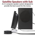 thumbnail image 3 of Cyber ​​Acoustics CA-3810 Sistema de altavoces multimedia 2.1 con subwoofer, potencia máxima de 80 vatios, graves potentes, perfecto para música, películas y juegos, 3 of 5