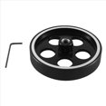 thumbnail image 2 of 300mmX10mmX18mm Industrial Aluminum Rubber Measuring Encoder Meter Wheel for Industrial Encoder Encoder,1 x Encoder Wheel 1 x Wrench,Black, 2 of 8