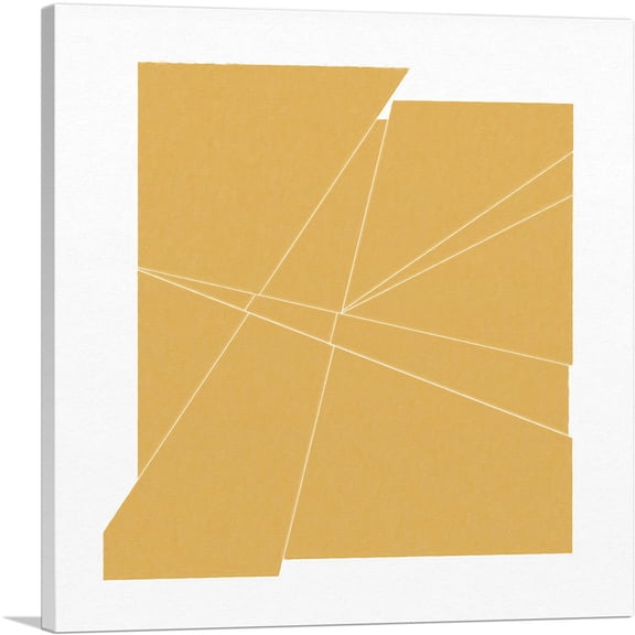 ARTCANVAS Mid-Century Modern Shattered Window Canvas Art Print - Size: 18" x 18" (0.75" Deep)