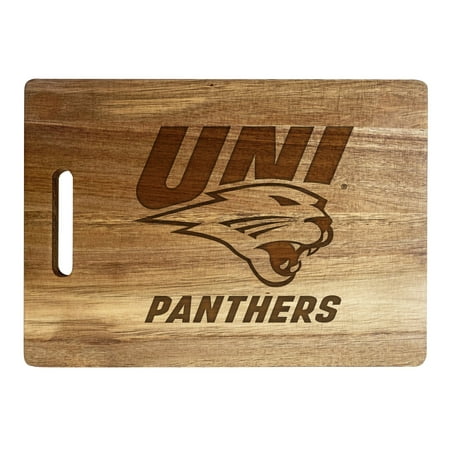 

Northern Iowa Panthers Engraved Wooden Cutting Board 10 x 14 Acacia Wood - Large Engraving