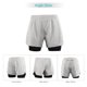 thumbnail image 3 of Lixada Pantalones cortos para correr 2 en 1 para hombre Entrenamiento activo transpirable de secado rápido, 3 of 7