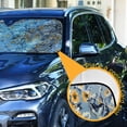 thumbnail image 3 of Running Horse and Flower Car Windshield Sun Shade Foldable Car Front Window Visor Heat and UV Protection 57x31.5, 3 of 8
