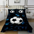 thumbnail image 1 of Erosebridal Football Coverlet Set King,Geometric Hexagon Bedding Set,Sport Decor,3-Piece, 1 of 5