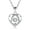 B-Dazzling Silver, variant on 925 Sterling Silver Heart Pendant Necklace Blue Zirconia with 18in Chain Gift for Women