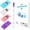 Multicolor, variant on 4 set Diamond Art Paint Trays Organizer with Lid Butterfly Storage Box for DIY MIX