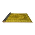 thumbnail image 2 of Ahgly Company Indoor Square Medallion Yellow Traditional Area Rugs, 7' Square, 2 of 4