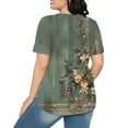 thumbnail image 4 of My Orders Cute Summer Tops for Women Floral Blouses for Women Casual Summer Clothes Outfits Women Over 50 Womens Tops Dressy Casual V Neck Shirts for Women, 4 of 6