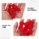 thumbnail image 4 of 3 bolsas de pompones navideños, mini bolas de pompones artesanales, pompones esponjosos rojos y blancos para decoraciones de corona de árbol de Navidad (200/bolsa), 4 of 5