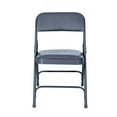 thumbnail image 3 of Hampden Furnishings Bernadine Collection Vinyl Folding Chair, Midnight Blue, Pack of 4, 3 of 4