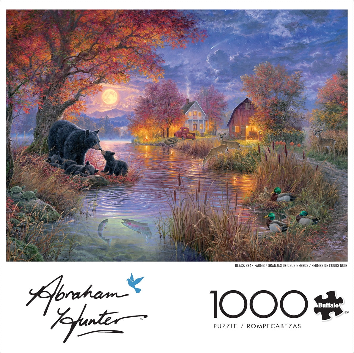 Buffalo Games Black Bear Farms 1000-Piece Interlocking Jigsaw Puzzle